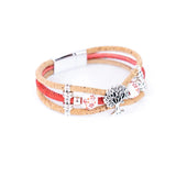 Sedona Tree of Life Cork Bracelet - Side view