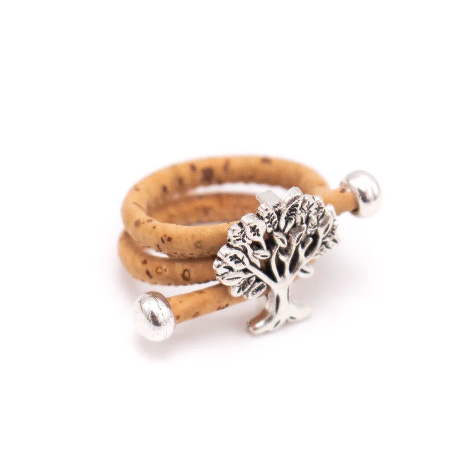 Side of Cork Ring - Tree pendant from Texas Cork Company