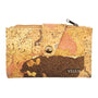 Front view of women's Sierra Snap wallet in Flamingo