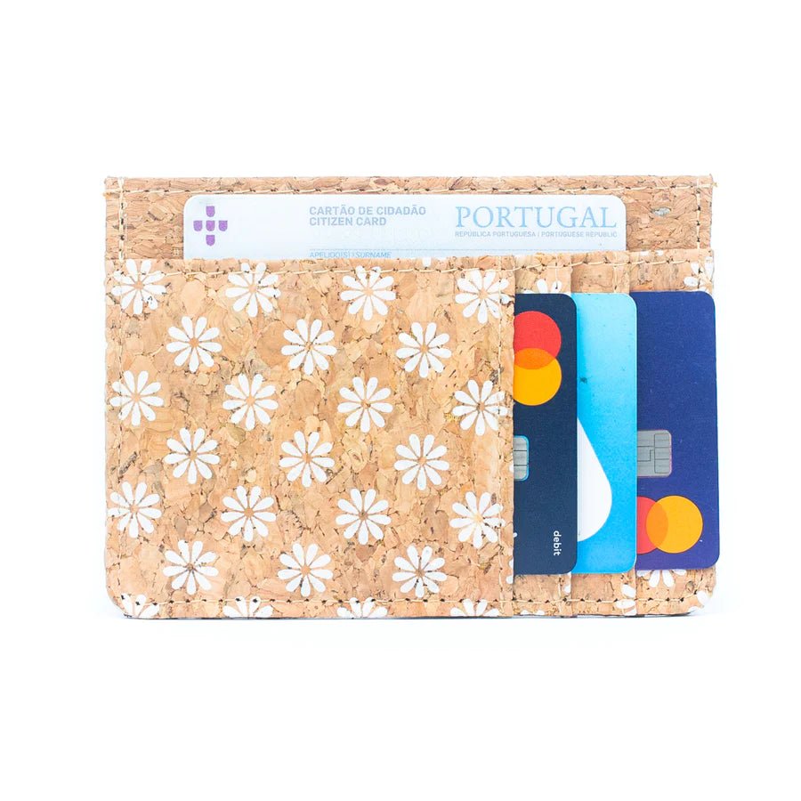 Front view of Slim Cork Pocket Card Wallet -BAGD-232-A - Texas Cork Company