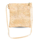 Back of the Summerville Cork Crossbody bag on a white background.