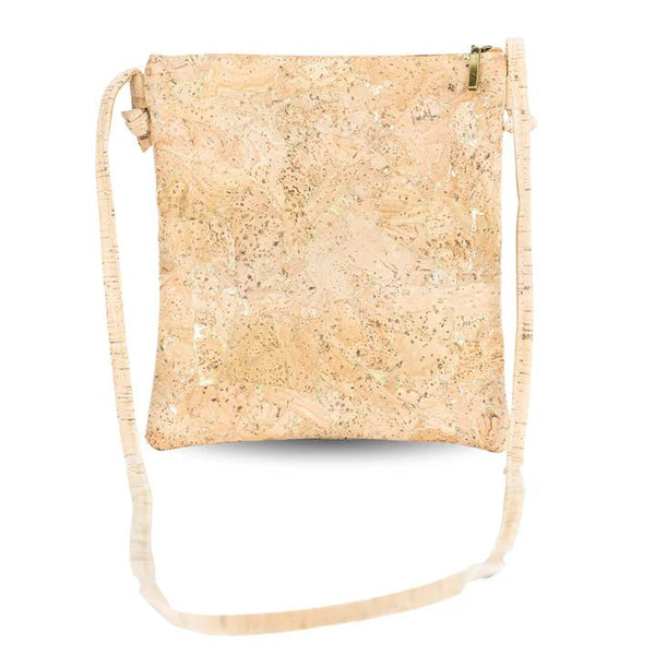 Back of the Summerville Cork Crossbody bag on a white background.