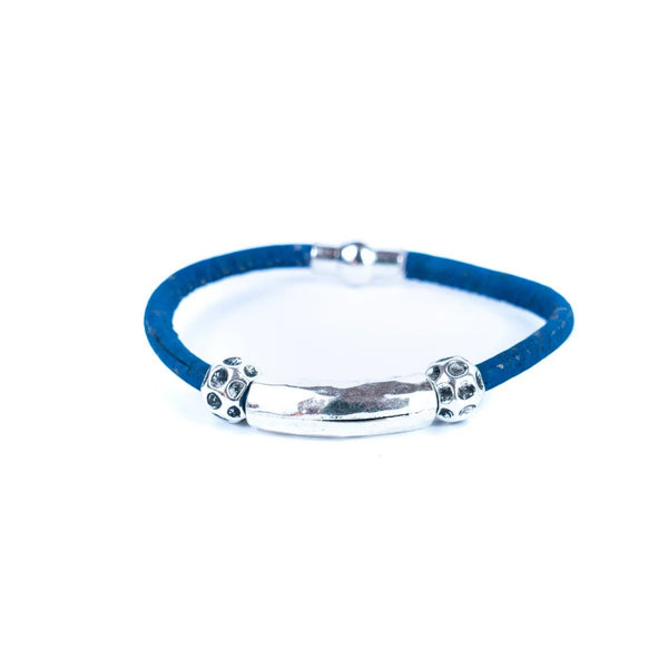 Navy Summit Cork Bracelet