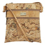 Charleston Cork Crossbody bag with Texas Cork brand logo on a white background