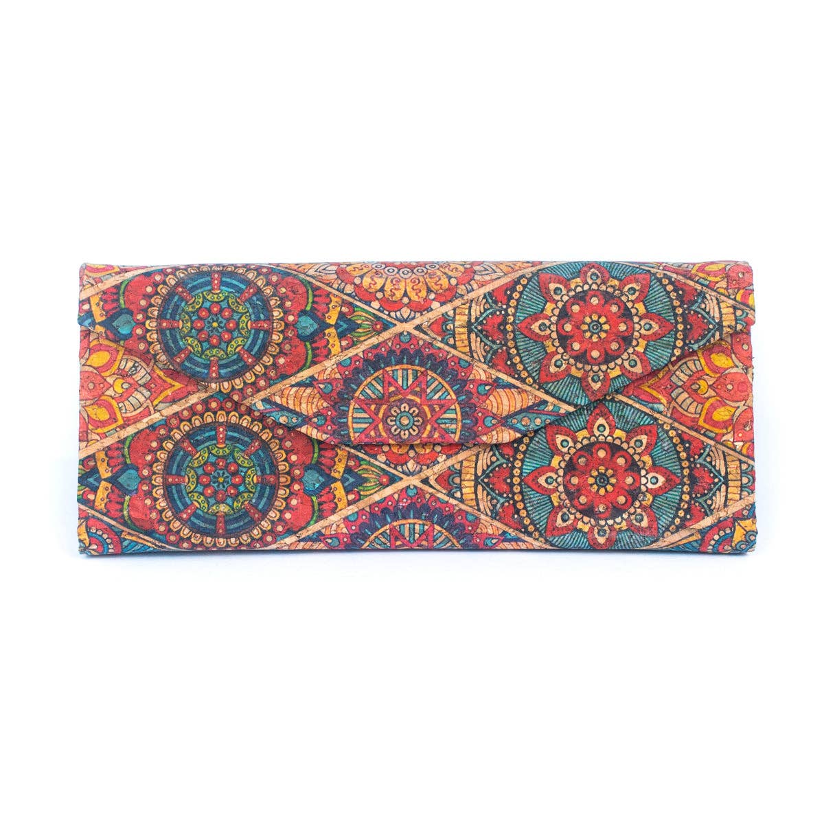 Traditional Patterned Cork Foldable Glasses Case from Texas Cork Company