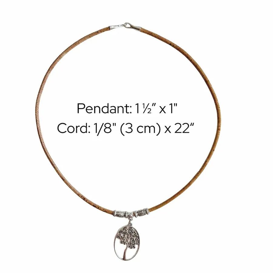 Earth Friendly Tree of Life Pendant Necklace