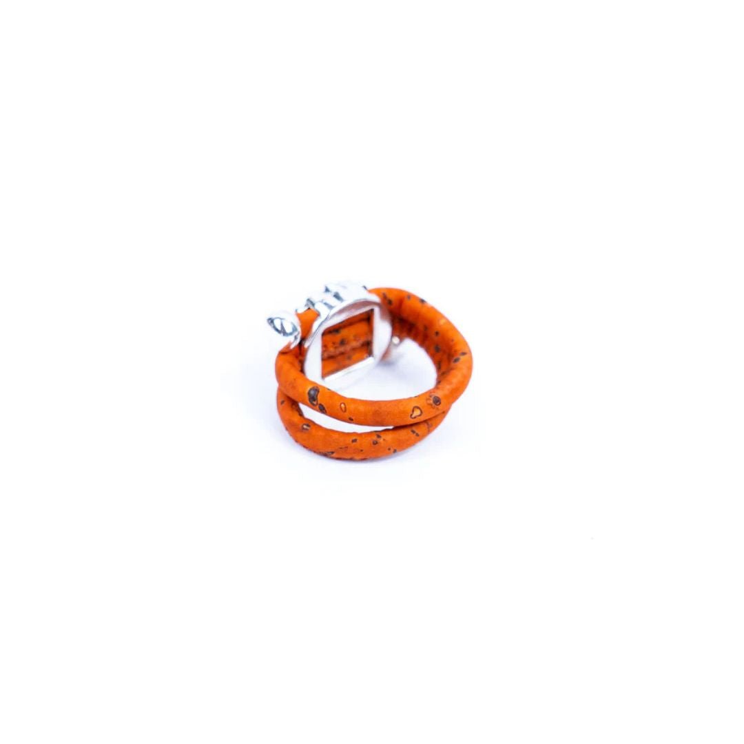 Vintage Floral Cork Ring | Adjustable