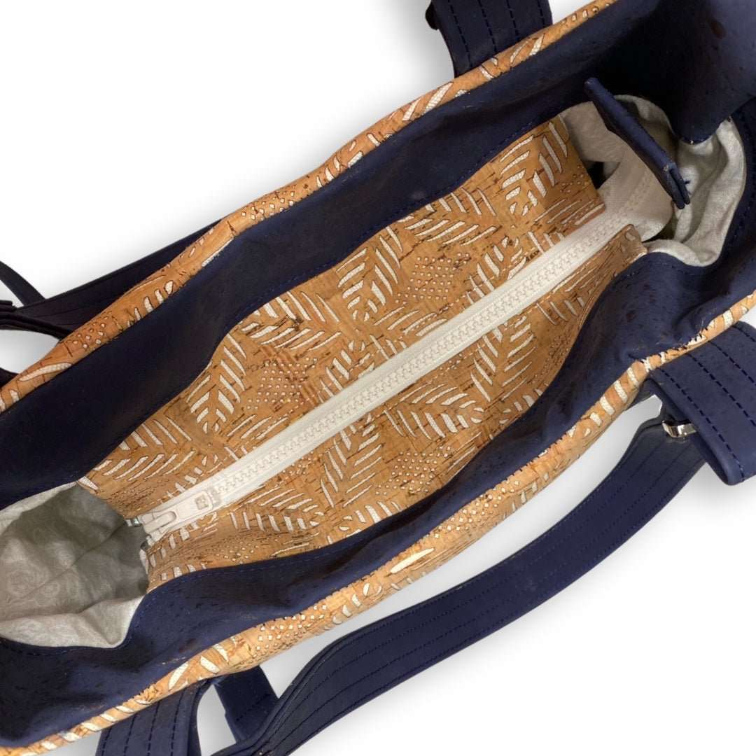 Concealed Carry Shoulder Bag top bag inset zipper -TX-CC-0001 - Texas Cork Company