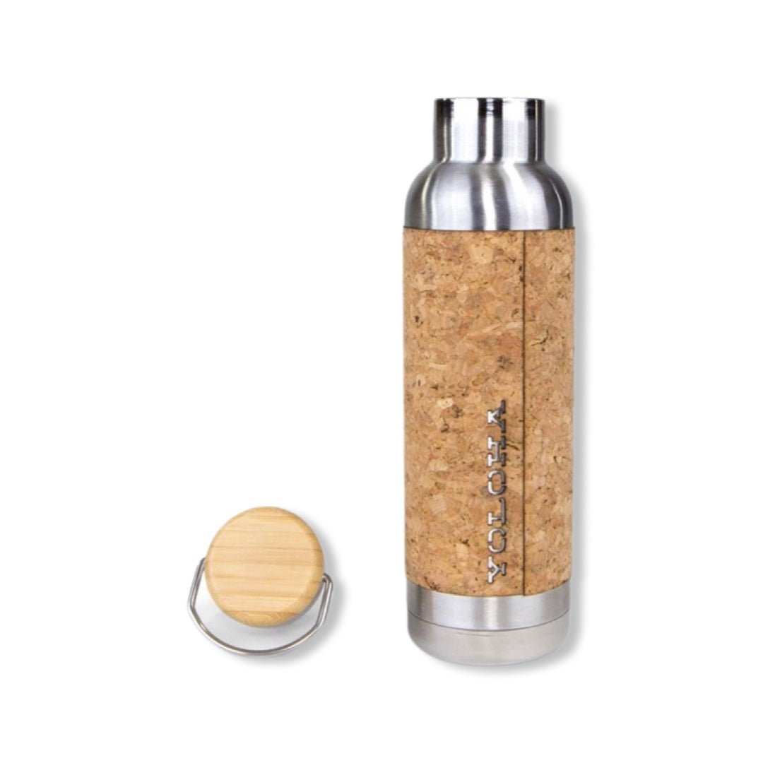 Cork Wrapped Stainless Water Bottle -BTL-YHA - Texas Cork Company