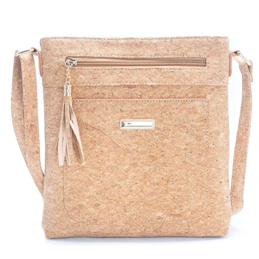 Crossbody bag with front slip pocket -BAG-2249-C - Texas Cork Company