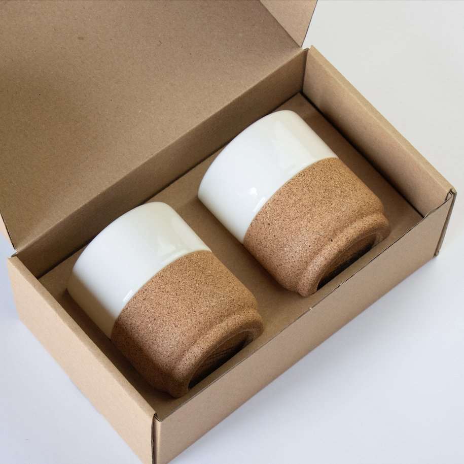 Eco Coffee Mug Gift Set | Small -EW-SET-TEA-MUG-CM - Texas Cork Company