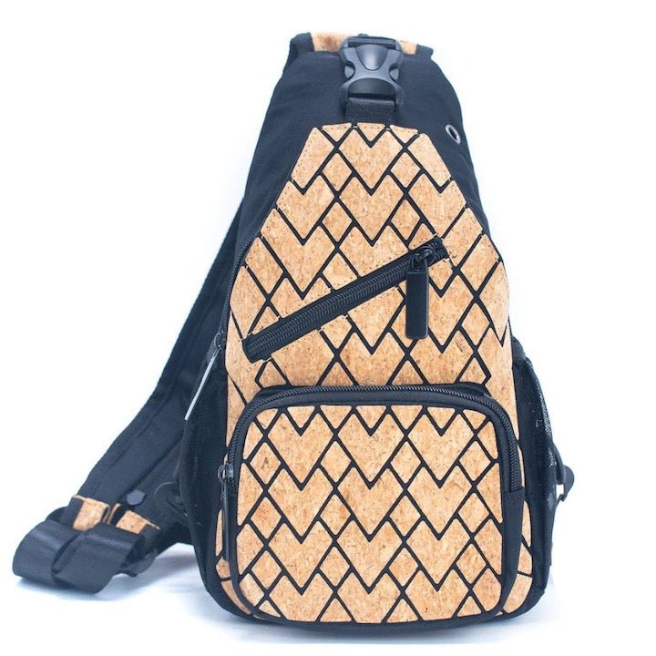 Natural Cork Patterned Backpack, BAGD-367
