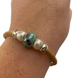 Handmade Women Bracelet Porcelain Beads -BR-448 - Texas Cork Company