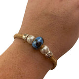 Handmade Women Bracelet Porcelain Beads -BR-448 - Texas Cork Company