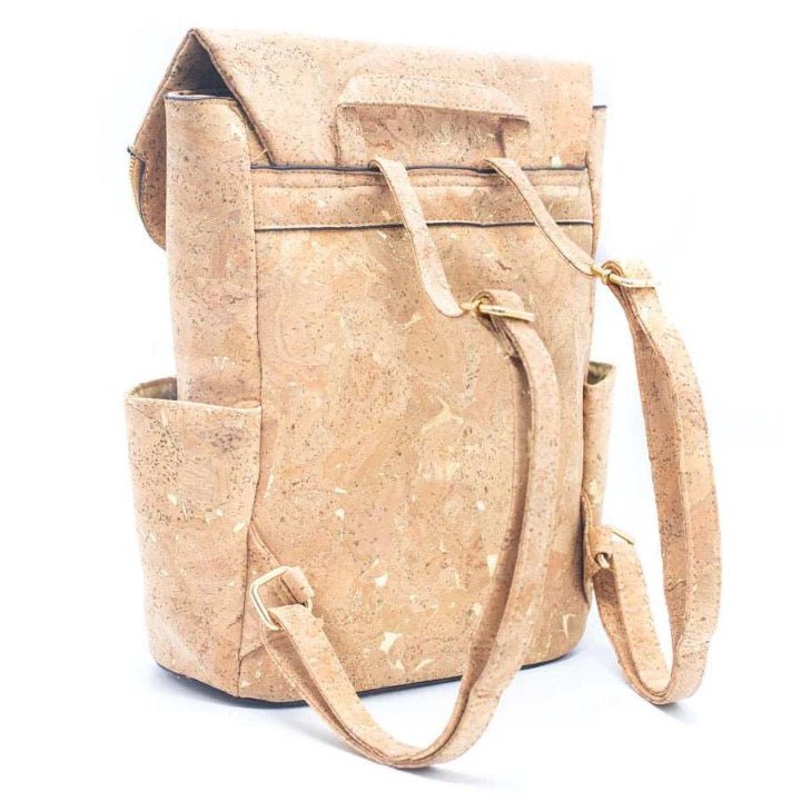 Vegan Bags – Cork Backpack with Flower Detail | Montado – Cork Fashion