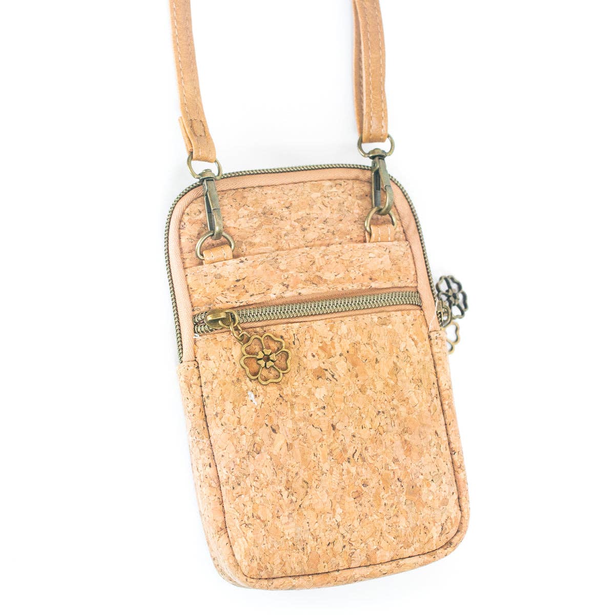 Natural Cork Patchwork Women's Phone Pouch -BAGF-060-A - Texas Cork Company