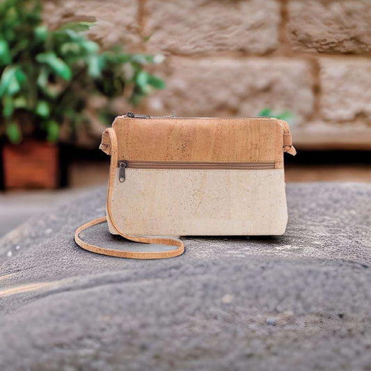 Handmade cork slingbag, Natural cork handbag, Vegan leather sling bag –  Turquoisethestore