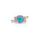  Turquoise Center with Natural Cork Cording Ring