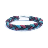 Unisex Bracelet | Colorful Braided Cork with Magnet Clasp -BRW-013-TBB - Texas Cork Company