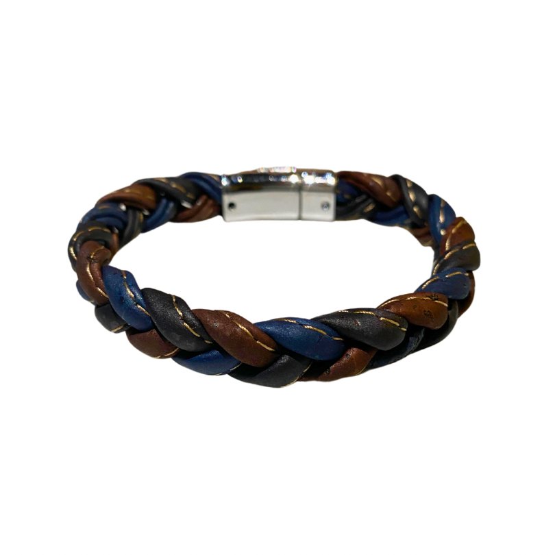 Unisex Bracelet | Colorful Braided Cork with Magnet Clasp -BRW-013-NBB - Texas Cork Company